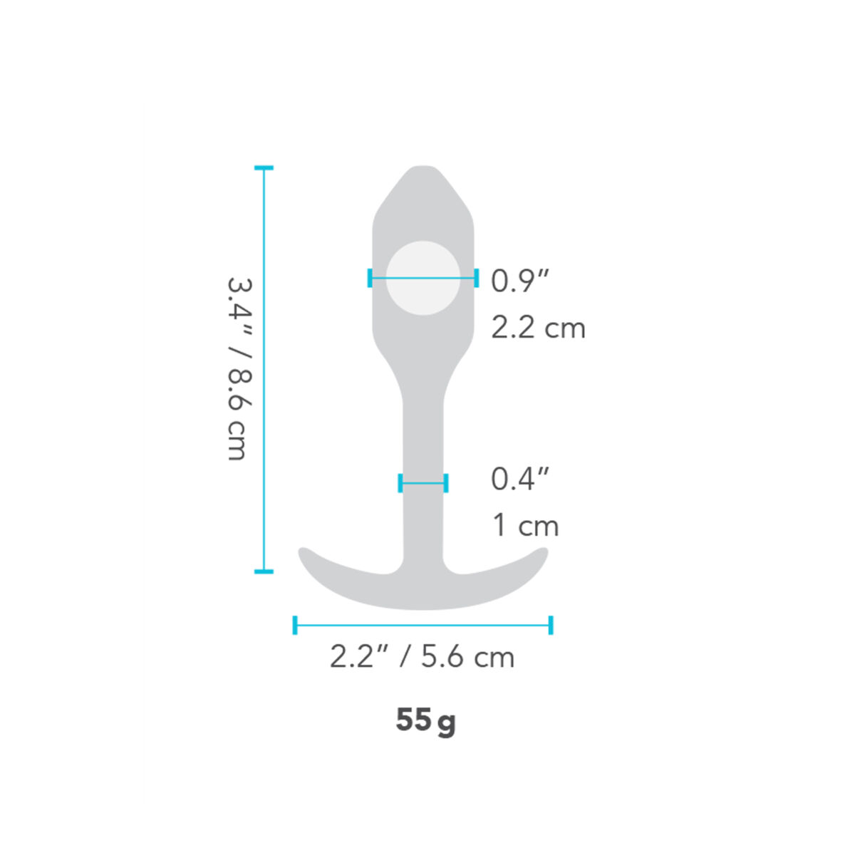 Anal plug B-Vibe 96724 Sort